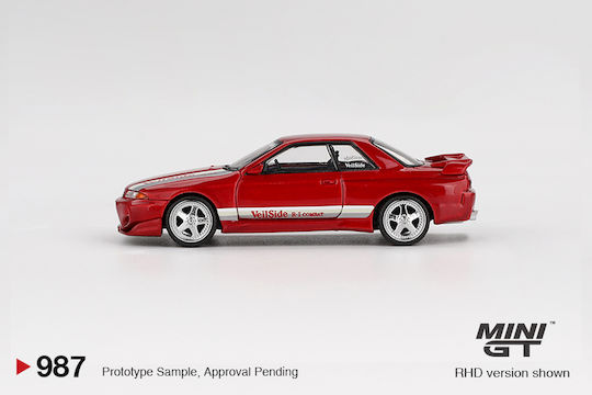 Machetă Mașină Nissan Skyline GT-R R32 Veilside Combat C-I Roșu Gem 2011 Scara 1:64 Mini GT MGT00987 R
