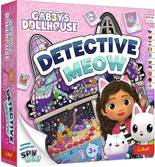 Επιτραπέζιο Παιχνίδι Gabby's Dollhouse Detective Meow για 1-4 Παίκτες 3+ Ετών Trefl