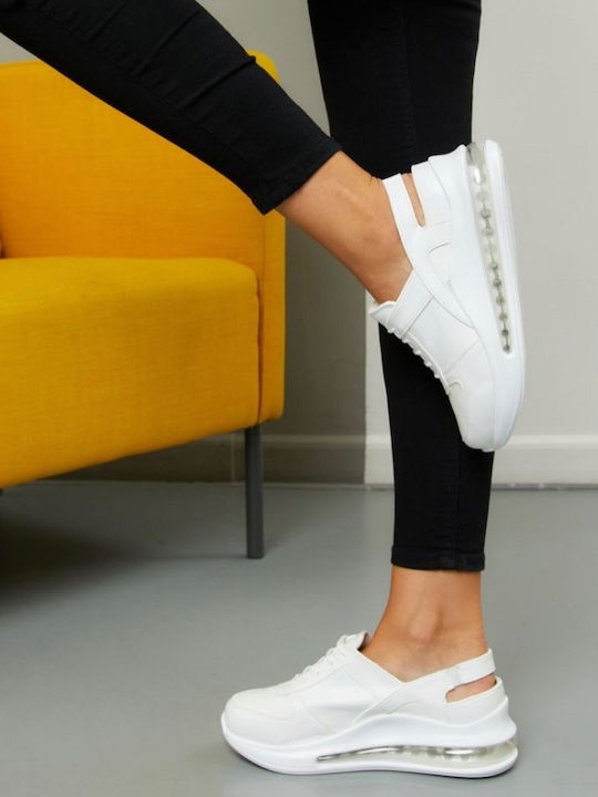 TerlikSabo Damen Leder Anatomisch Clogs Weiß