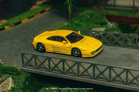 Macheta Auto Ferrari 348 Challenge Galben 1:64 Tarmac Works