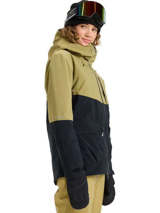 Roxy Insulated ERJTJ03506-TMG0 Γυναικείο Μπουφάν Gore-Tex για Σκι & Snowboard Χακί