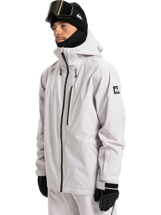 Quiksilver EQYTJ03493-SFN0 Männer Jacke aus für Ski & Snowboard Weiß