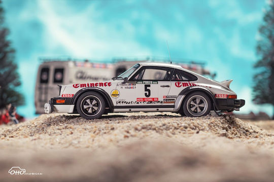 Set Machete Auto Citroen C35 Almeras Service Cu Remorcă Auto Rallye De Portugal 1981 Scara 1:18 Ot374