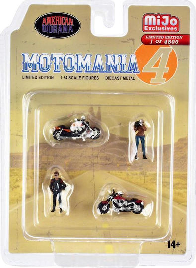 Set Figurine Motomania #4 1:64 American Diorama