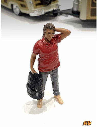 Set 5 Figurine Campers 1:18 American Diorama