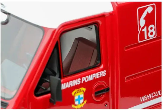 Macheta Auto Renault Master T30 Vsab Pompiers Red 1980 1:18 Otto Models Ot1107
