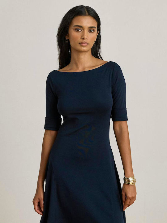 Midi Knitted Dress Blue