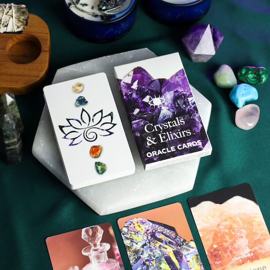 Divination Deck Crystals & Elixirs Oracle Cards Healing Energy Deck