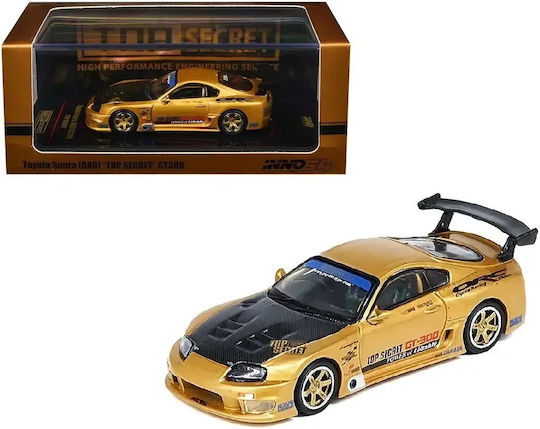Machetă Mașină Toyota Supra GT300 A80 Top Secret Aurie Scara 1:64 Inno64