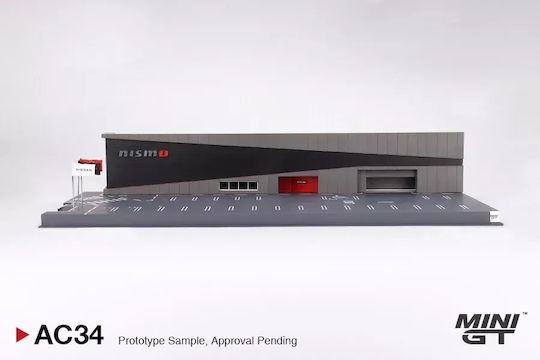 Machetă Auto Dioramă Nissan Motorsport și Customizing Nismo Operation Center 2024 Scara 1:64 Mini GT MGTAC34