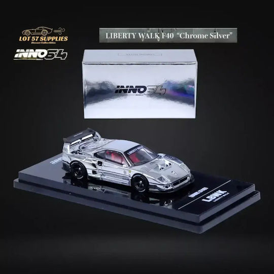 Model Static Mașină Ferrari Lbwk F40 Argintiu Scara 1:64