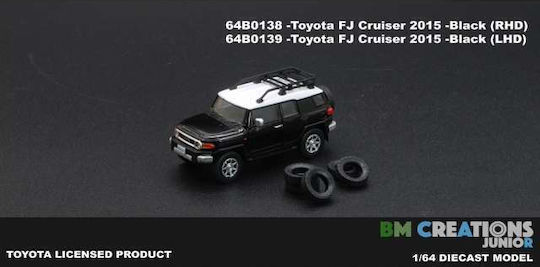 Machetă Mașină Toyota Fj Cruiser 2015 Negru 1:64 BM Creations