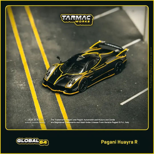 Macheta Auto Pagani Huayra R Ματ Μαύρο 1:64 Tarmac Works