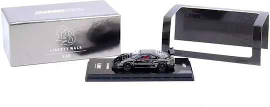 Модел Автомобил Ferrari Llbwk F40 Хром Черен 1:64 Inno64