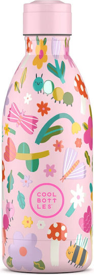 Cool Bottles Μπουκάλι Θερμός Ανοξείδωτο 500ml Ανοξείδωτο με Καλαμάκι