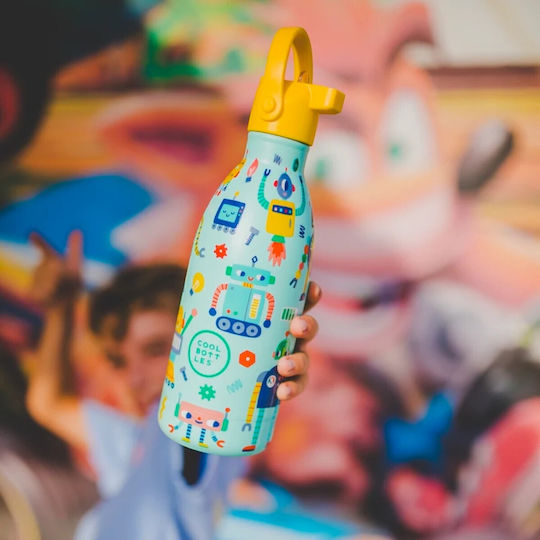 Cool Bottles Bottle Thermos Stainless Steel 500ml Stainless steel with Straw