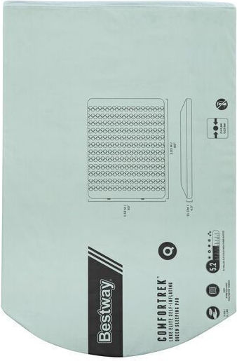 Bestway Self-Inflating Single Camping Sleeping Mat Thickness 11cm in Green color