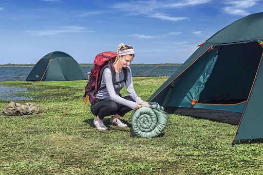 Bestway Self-Inflating Single Camping Sleeping Mat Thickness 11cm in Green color