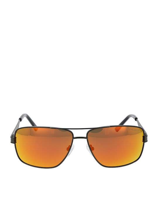 Champion Men's Sunglasses with Black Metal Frame and Black Lens CU5131-62C01