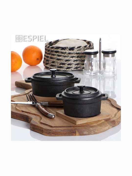 Espiel Dutch Oven Oval 9x9cm 2Stück