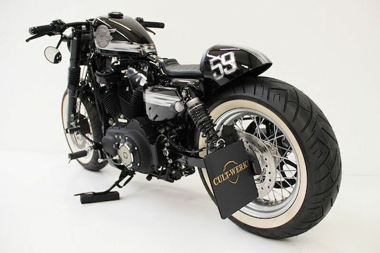 Cult Werk Motorrad-Kennzeichenhalter Und -Rahmen Hd-spo012-i