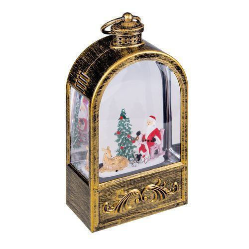 Christmas Snowball Illuminated with Santa Claus 11x24cm
