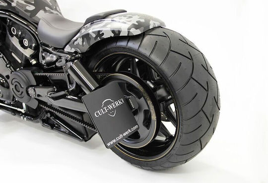 Cult Werk Motorrad-Kennzeichenhalter und -rahmen Hd-rod012-ch