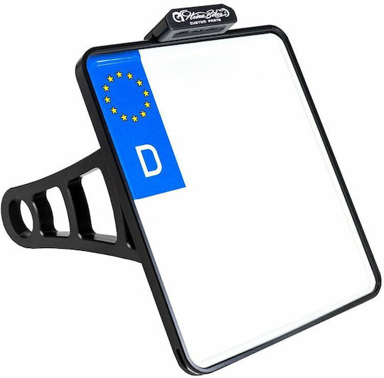 Heinz Bikes Motorrad-Kennzeichenhalter und -rahmen Led Rücklicht Slip-in Hbskz-xl Transparentes Kristall 1 Stück