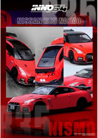 Machetă Mașină Nissan GT-R R35 Nismo Roșu Scara 1:64 Inno64