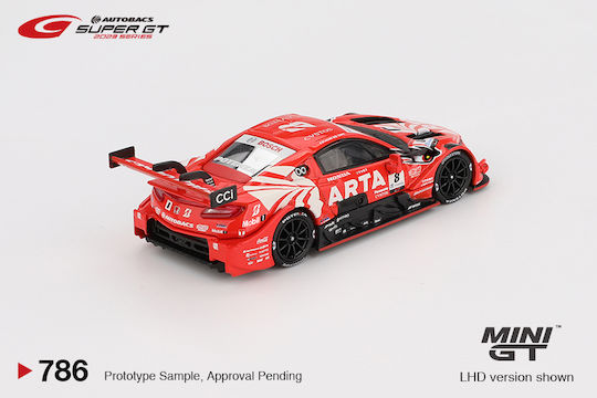 Machetă Mașină Honda Nsx-gt Type S Gt500 #8 Arta Mugen Nsx-gt 2023 Scara 1:64 Mini GT Mgt00786-bl