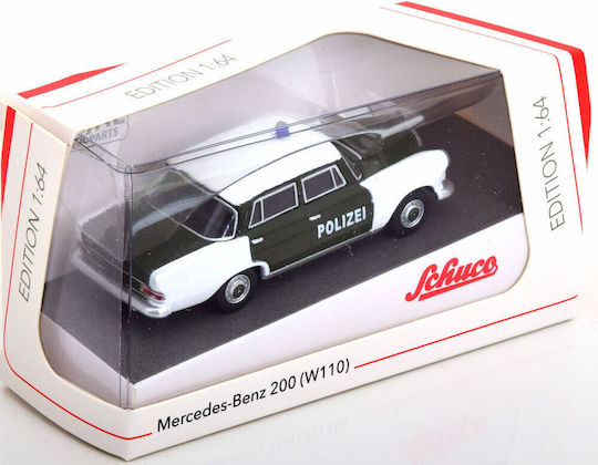 Machetă Mașină Mercedes-Benz 200 W110 Poliție 1961 1:64 Schuco