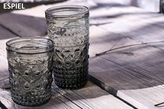 Espiel Set of Glasses Water made of Glass in Gray Color 550ml 6pcs