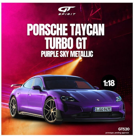 Macheta Auto Porsche Taycan Turbo Gt Purple Sky Metallic 1:18 Gt Spirit Gt520