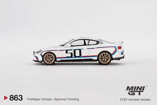Macheta Auto Bmw M4 G82 3.0 Csl White 2023 1:64 Mini Gt Mgt00863