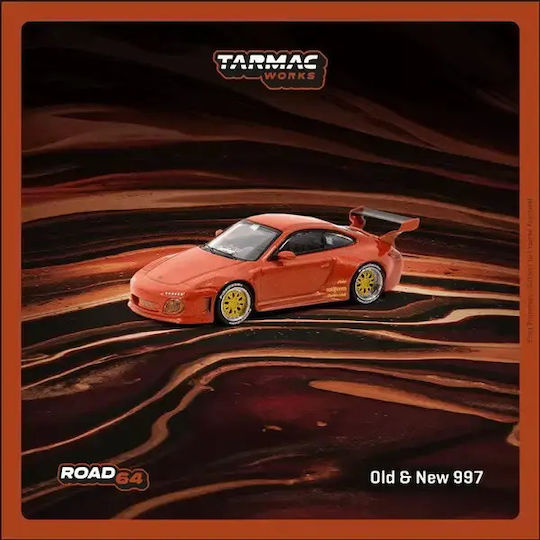 Macheta Auto Porsche 911 997 Old Rosu Tarmac Works 1:64