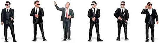 Set 6 Figurine Bodyguards 2024 1:64 Ad-2421