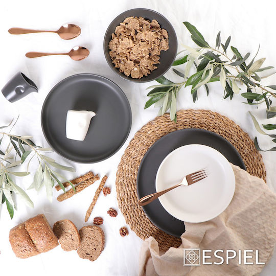 Espiel Terra Matt Πιάτο Ζυμαρικών Μαύρο 27cm 6τμχ 5205918246587