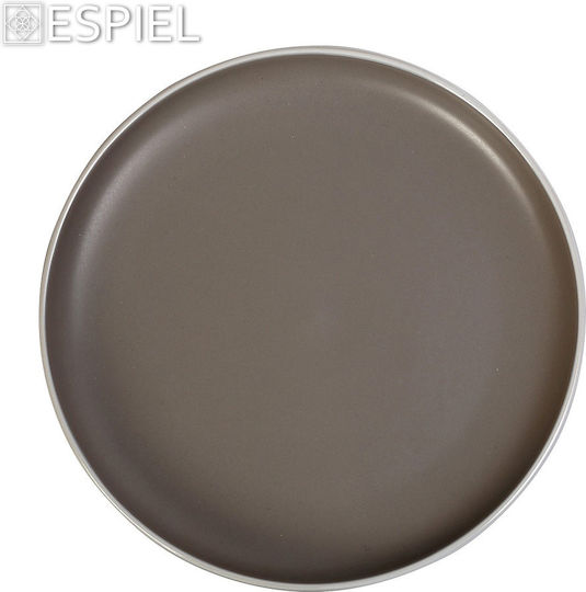 Espiel Mood Teller Untiefe Keramik Gray mit Durchmesser 27.3cm 6Stück