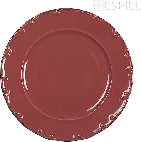 Espiel Liana Farfurie adâncă din Porțelan Roz 23cm 6buc