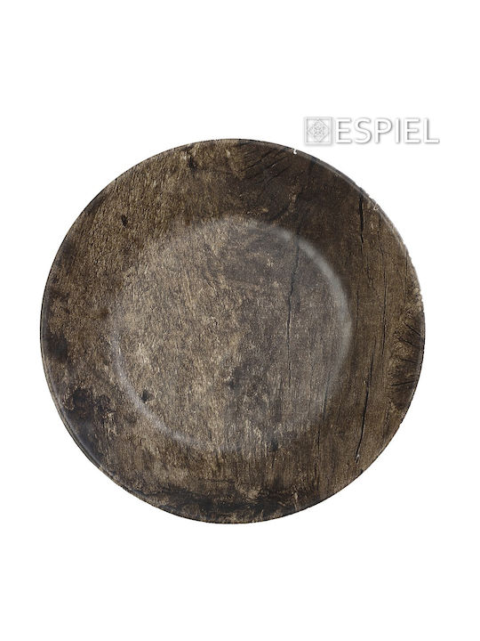 Espiel Pine Farfurie adâncă Lemn Verde 21cm 6buc