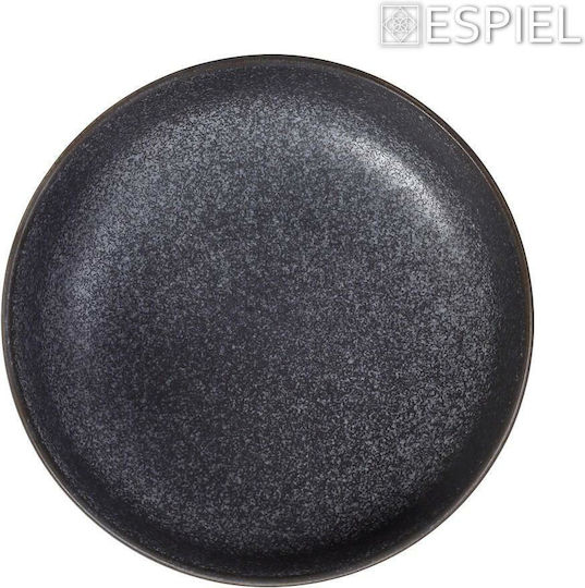 Espiel Etna Πιάτο Βαθύ Κεραμικό Γκρι με Διάμετρο 17.5cm