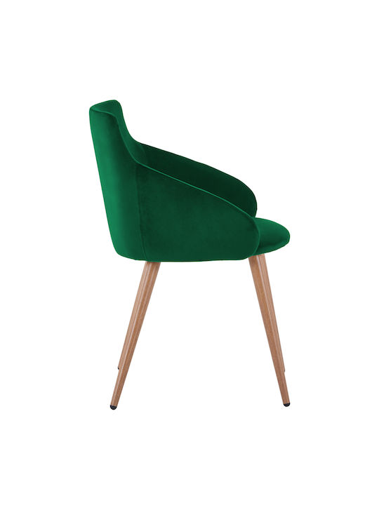 Ivy Dining Room Velvet Armchair Cypress 55x55x80cm