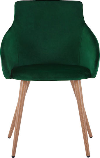 Ivy Dining Room Velvet Armchair Cypress 55x55x80cm
