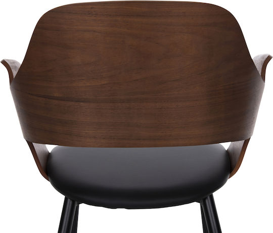 Velp Stühle Speisesaal Walnut-black 2Stück 55.5x50x79cm