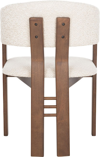 Rubberwood Председки Трапезария Walnut-ecru 2бр 55.5x59x81бр