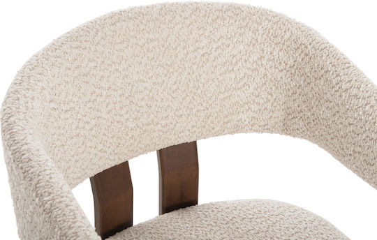 Rubberwood Председки Трапезария Walnut-ecru 2бр 55.5x59x81бр