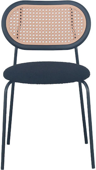 Vintage Scaune Sala de mese Negru 4buc 47x55x76buc