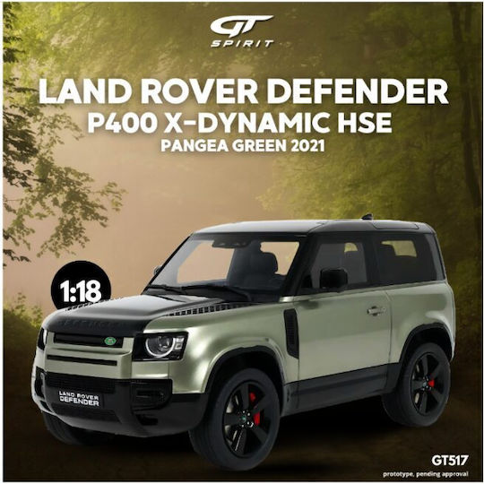 Machetă Mașină Land Rover Defender P400 X-dynamic Hse Verde Pangea 2021 1:18 Gt Spirit Gt517