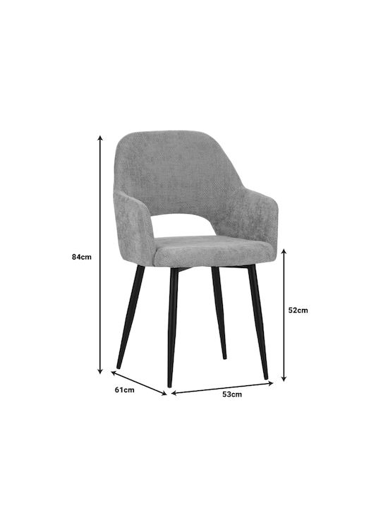 Stühle Speisesaal Anthracite 2Stück 53x61x84cm
