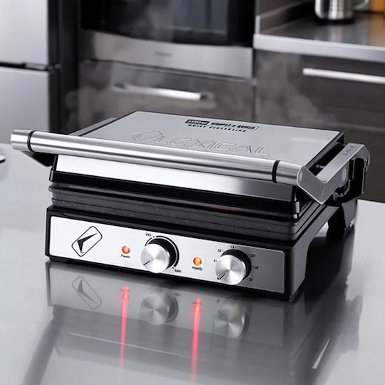 Lexical Τοστιέρα Γκριλιέρα 2000W Inox